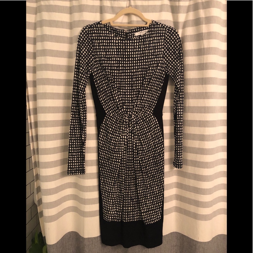 LK Bennett Sz 2 Silk Jersey Printed Dress